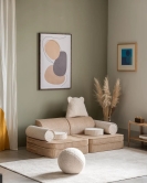 Wigiwama Kindersofa Brown Sugar beige