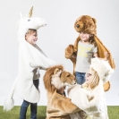 Wild&Soft Umhang / Teppich Einhorn weiß