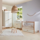 Babybett Ratata weiß-natur 60x120