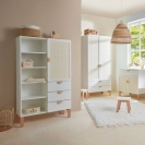 Bücherregal Ratata weiß-natur