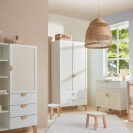 Schrank Ratata 2-türig weiß-natur