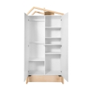 Schrank Tatam 2-türig weiß-natur