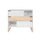 Kommode Tatam weiß-natur