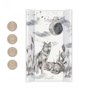 Wickelauflage / Wickelmulde für Babybett Wolf Moonlight