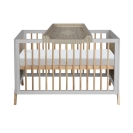 Theo Bebe Babybett Marelia Lune 60x120 hellgrau-Rattan