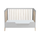 Theo Bebe Babybett Marelia Lune 60x120 hellgrau-Rattan
