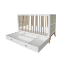 Theo Bebe Babybett Marelia Neige 70x140 weiß-Rattan