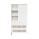 Theo Bebe Schrank Marelia Neige weiß-Rattan