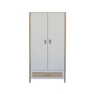 Theo Bebe Schrank Oceania Neige weiß-Rattan