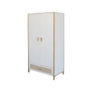 Theo Bebe Schrank Oceania Neige weiß-Rattan