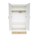 Theo Bebe Schrank Nami Neige weiß-Rattan