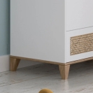 Theo Bebe Schrank Nami Neige weiß-Rattan