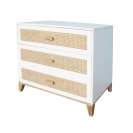 Theo Bebe Kommode Nami Neige weiß-Rattan