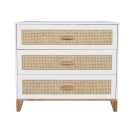 Theo Bebe Kommode Nami Neige weiß-Rattan