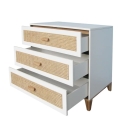 Theo Bebe Kommode Nami Neige weiß-Rattan