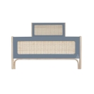 Theo Bebe Kinderbett Oceania Silex grau-Rattan 90x200