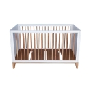 Theo Bebe Babybett Nami Neige 70x140 weiß-Rattan