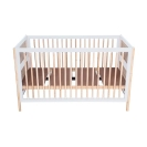 Theo Bebe Babybett Oceania Neige 70x140 weiß-Rattan