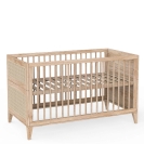 Theo Bebe Babybett Nami Bois 70x140 Holz Rattan