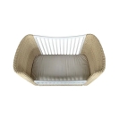 Rattan Babybett Coquillage 60x120 Theo Bebe