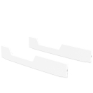 Theo Bebe Babybett Hermione Neige 70x140 weiß-Rattan