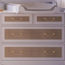 Theo Bebe Rattan Kommode Hermione Neige weiß