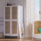 Theo Bebe Rattan Schrank Hermione Neige weiß