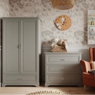 Schrank Melody 2-türig grau