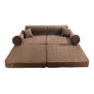 Meowbaby Aesthetic Premium Spielsofa Cord braun