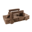 Meowbaby Aesthetic Premium Spielsofa Cord braun