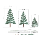 Wandsticker 3 große Tannen