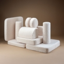 Wigiwama Kindersofa Teddy Cream white