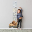 Messlatte Wandsticker Löwe