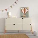 Große Kommode Lotta Latte 6 Schubladen