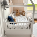 Hausbett Dream Nest 80x160cm Kiefer snow weiß