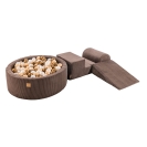 Cord Aesthetic Schaumstoffbausteine braun + Bällebad + 200 Bälle