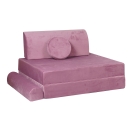 Meowbaby Premium Spielsofa Velvet hellgrau