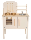Jabadabado Holz Spielküche creme