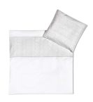 Zöllner Babybettwäsche Romantik weiß grau