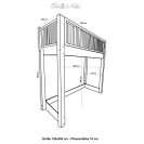 Hochbett mit Spielebene