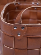 Kidsdepot Aufbewahrungskörbe Kess Leder braun 3er Set