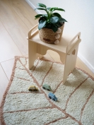 Kidsdepot Teppich Blatt Leaf beige