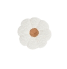 Kidsdepot Häkelkissen Blume Suna weiß-beige