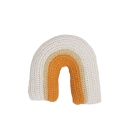 Kidsdepot Häkelkissen Regenbogen Ulla weiß-orange