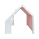 Meowbaby Holz Spielhaus weiß-rosa
