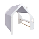 Meowbaby Holz Spielhaus weiß-blau