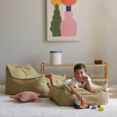 Wigiwama Sessel/Sitzsack Boucle Teddy Matcha