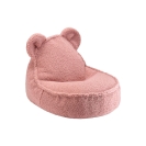 Wigiwama Sitzsack Bär Boucle Teddy Guava rosa