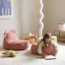 Wigiwama rundes Sitzkissen Guava rosa