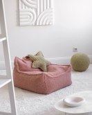 Wigiwama Boucle Teddy Stern Kissen Matcha grün